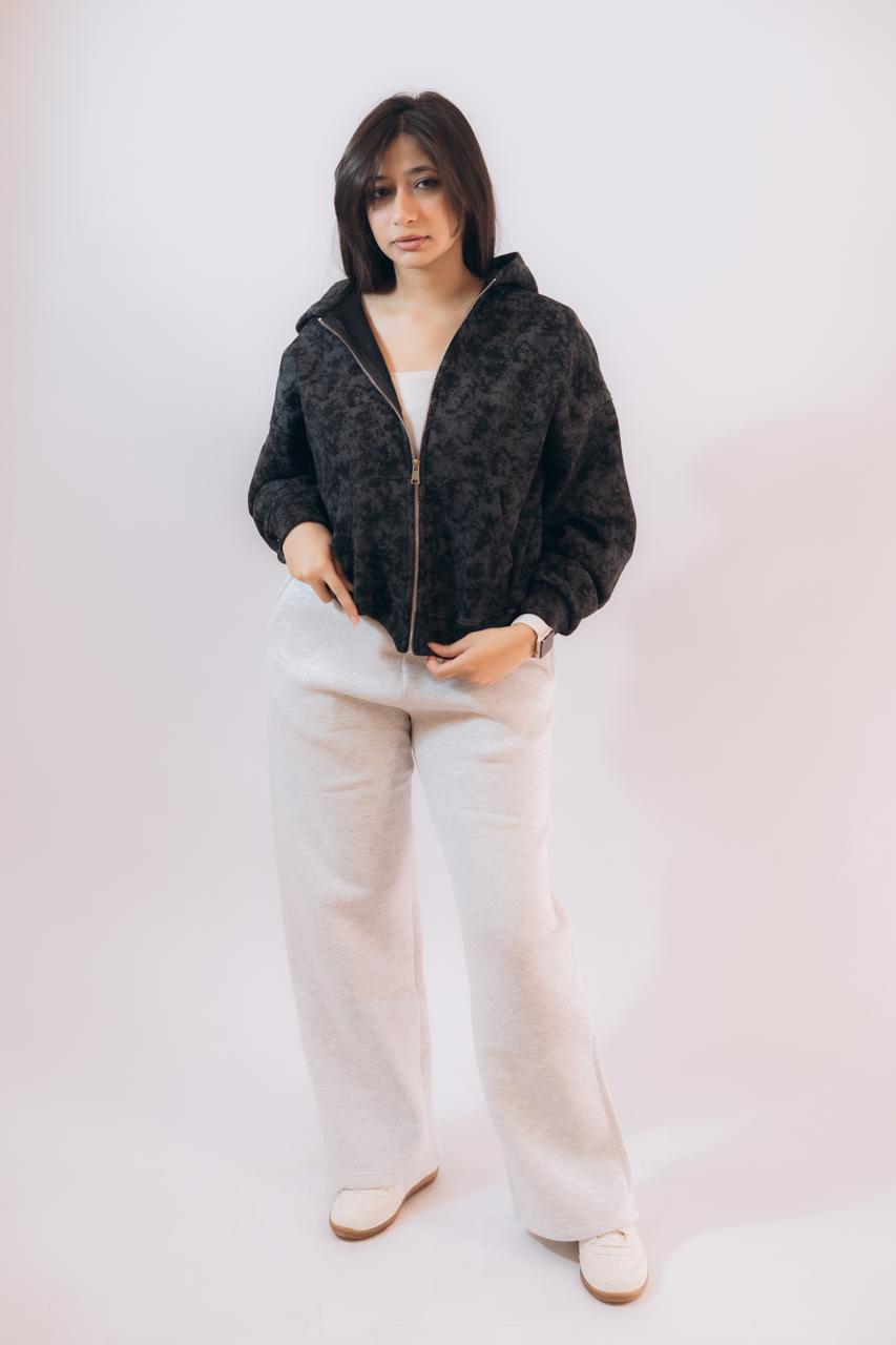 Black Tie-Dye Zipper | UNI-SEX