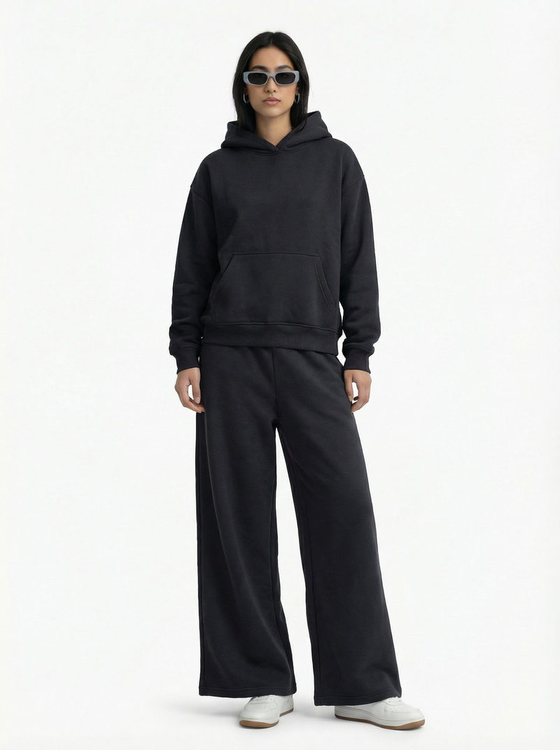 Black Hoodie - Essential Boxy Fit